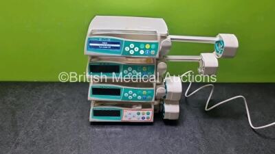 4 x B.Braun Perfusor Space Infusion Pumps (3 x Power Up, Damage to Casing - See Photos)