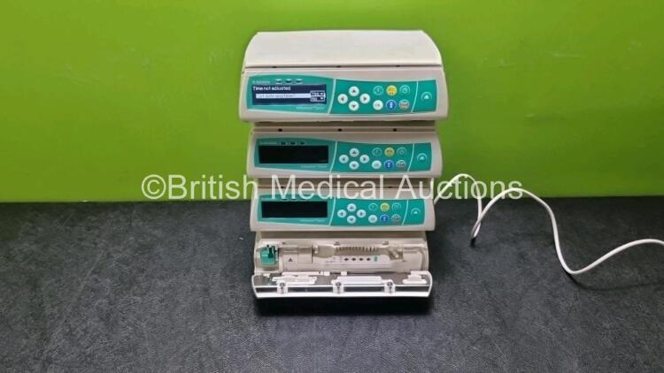 4 x B.Braun Infusomat Space Infusion Pumps (All Power Up All Units with Slight Damage to Casing - See Photos)