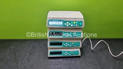 4 x B.Braun Infusomat Space Infusion Pumps (All Power Up All Units with Slight Damage to Casing - See Photos)