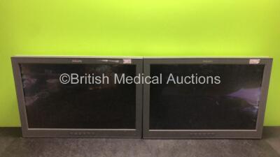 2 x Philips MED24ESB LCD Display / Monitors (Untested Due to No Power Supply) *SN AN001111000121 / AN001111000105*