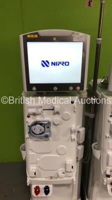 2 x Nipro Corporation Surdial X Dialysis Machines Version 1.506 with Hoses (Both Power Up) *Mfd 2019* - 2