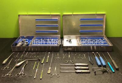 Job Lot of Surgical Instruments Including 3 x Acufex Punches in 2 x Trays