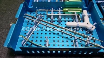 Job Lot Including 1 x Arthrex Opening Wedge Osteotomy System Ref AR-13307 (Incomplete) and 1 x Arthrex Proximal Tibial and Distal Femoral Osteotomy Plate Set Ref AR-13370P (Incomplete) - 2