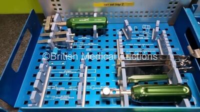 Job Lot Including 1 x Arthrex Opening Wedge Osteotomy System Ref AR-13307 (Incomplete) and 1 x Arthrex Proximal Tibial and Distal Femoral Osteotomy Plate Set Ref AR-13370P (Incomplete) - 3