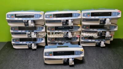 10 x CareFusion Alaris Guardrails GH Plus Syringe Pumps (All Power Up Some Units with Damage to Casing - See Photos) *SN 135146364 / 135102528 / 13514396 / 135146382 / 13514319 / 135146400 / 800206901 / 13510223 / 135146403 / 13503387* *g*