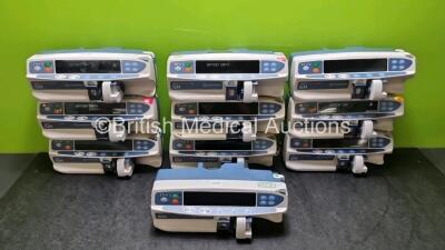 10 x CareFusion Alaris Guardrails GH Plus Syringe Pumps (8 x Power Up ) *SN 135102444 / 135104004 / 135033061 / 135033042 / 800262016 / 800283572 / 135102180 / 13514330 / 135146319 / 135102459* *G*