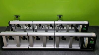 Job Lot Including 4 x CareFusion Alaris GH Syringe Pumps, 1 x Carefusion Alaris Plus GH Syringe Pump. 5 x BD Alaris Guardrails Plus GH Syringe Pumps, 1 x Carefusion Alaris Guardrails Plus CC Syringe Pump (8 x Power Up and 5 x Cardinal Health Alaris DS Do - 6