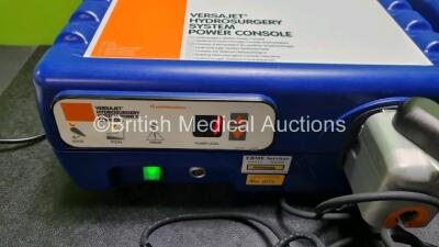 2 x Smith and Nephew VersaJet Hydrosurgery Power Consoles with 2 x Footswitches (1 x No Power) - 2