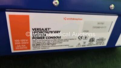 2 x Smith and Nephew VersaJet Hydrosurgery Power Consoles with 2 x Footswitches (1 x No Power) - 6