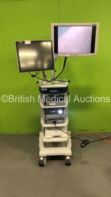 Karl Storz Stack System Including Karl Storz 200905 19 Monitor, NDS HD Radiance Monitor, Karl Storz H3-Z Image 1 HD Camera, Karl Storz 200461 20 AIDA Control NEO Information Management System (HDD Removed), Karl Storz 201331 20 SCB Xenon 300 Light Source,