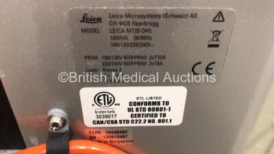 Leica Mitaka M720 OH5 Dual Operated Surgical Operating Microscope for Neurosurgery, Otolaryngology and Reconstructive Microsurgery with 2 x Binoculars with 2 x 10x/21 Eyepieces and 2 x 8.33x/22 Eyepieces, Leica HD 10730542 Camera, Sony XC-E150CE Camera, C - 10