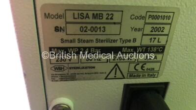 W&H Lisa MB 22 Steam Sterilizer Autoclave (Powers Up) - 4