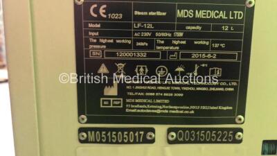 MDS Medical LF-12L Steam Sterilizer Autoclave (Powers Up) - 4