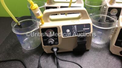 Job Lot Including 3 x Sscor Ref 2314B Suction Units with Cups and 1 x Sscor Ref 2314NB Suction Unit with Cup (All Power Up with Missing Lids) - 2