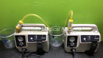 Job Lot Including 3 x Sscor Ref 2314B Suction Units with Cups and 1 x Sscor Ref 2314NB Suction Unit with Cup (All Power Up with Missing Lids) - 4