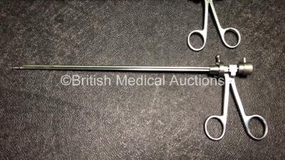 Job Lot Including 2 x Gyrus Cannulas, 1 x Olympus Cannula, 2 x Unknown Cannulas, 1 x Karl Storz Trocar, 1 x Storz Cannula and 2 x Laparoscopic Instruments - 11