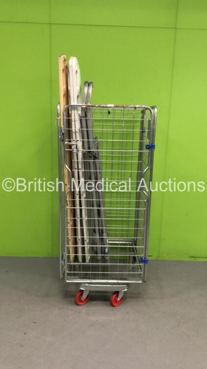 2 x Aluminium Scoop Stretchers and 3 x Spinal Boards (Cage Not Included)