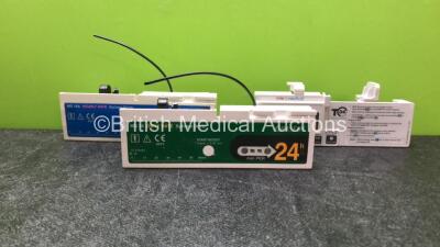 Job Lot Including 1 x Graseby MS 26 Syringe Driver, 1 x CME Medical Ambulatory Syringe Pump and 1 x Graseby MS 26 Syringe Driver (All Untested Due to Missing Batteries) *SN 86303, S47063, 52594*