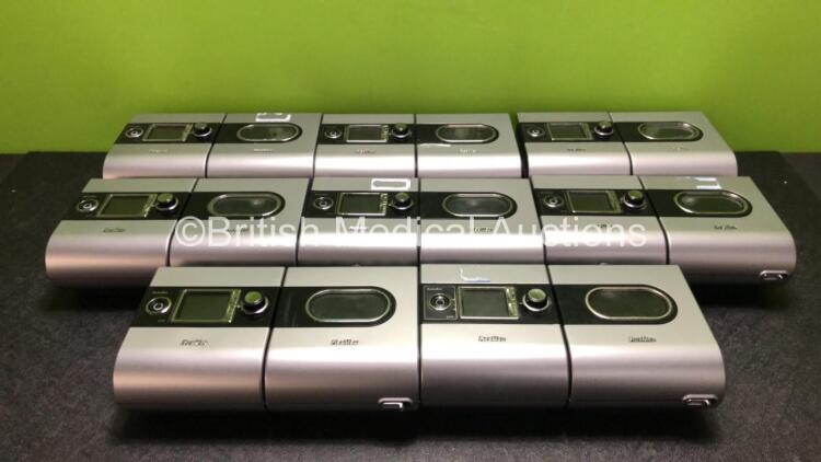 8 x ResMed Autoset S9 CPAP Units with 8 x ResMed H4i Humidifier Units Including 8 x AC Power Supplies (All Power Up)