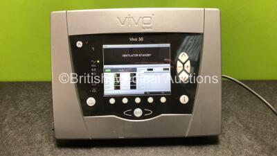 Breas VIVO 50 Ventilator Device Operating Time - 300h Firmware Version - 2.14 (Powers Up)