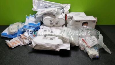 Job Lot of Medical Consumables Including 12 x 3M JFR-85-CE Jupiter Filters, 1 x Depuy Electrodes, 3 x Boxes of 3M Face Masks