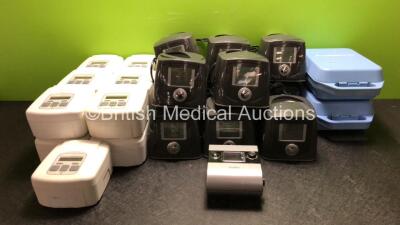 Job lot Including 13 x Devilbiss Sleep Cubes, 11 x Fisher & Paykel Icon+ Novo CPAP Units, 2 x Medix Nebulisers and 1 x ResMed S9 Autoset CPAP Unit (Powers Up) with 1 x Power Supply