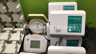 Mixed Lot Including 1 x Philips IntelliVue X2 Patient Monitor with ECG, SpO2, NBP, Temp and Press Options (No power, Suspected Flat Battery, Damaged Casing - See Photos) 6 x Merlin Transmitters, 2 x Boston Scientific Latitude Communicator, 1 x Omron M6 BP - 7