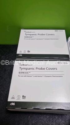 40 x Covidien Genius 3 Tympanic Thermometers with Bases (10 x In Photo 40 x in Lot) 11 x Covidien Genius 3 Tympanic Bases and 30 x Boxes of 96 x Cardinal Health Tympanic Probe Covers - 5