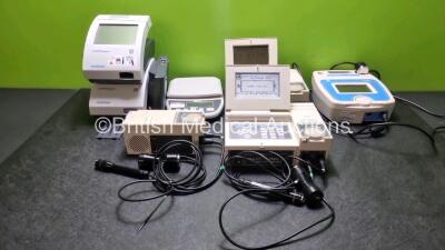 Mixed Lot Including 1 x Primo Combination Ultrasound Therapy Unit, 2 x Medi Link Control Module Systems with 2 x Probes (Both Power Up) 1 x Medilink Model 72 Module with 2 x Probes, 2 x Siemens Clinitek Status Plus Analyzers Including 1 x Clinitek Status 