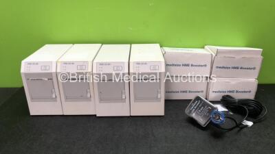 Mixed Lot Including 4 x GSI Ref PRN 50-M+ Printers and 4 x Medisize HME Boosters *SN 14/0864, 14/0861, 14/0858, 14/0863, A1998054, A1998043, A1998120, A1998033*