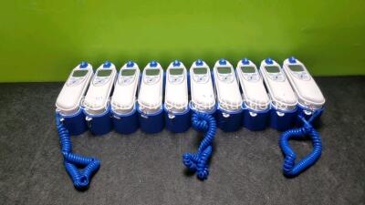 50 x Covidien Genius 3 Tympanic Thermometers with Bases (10 x In Photo 50 x in Lot)