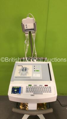 Mortara ELI250c ECG Machine on Stand with 10 Lead ECG Leads (Powers Up) *S/N NA* - 3