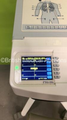 Mortara ELI250c ECG Machine on Stand with 10 Lead ECG Leads (Powers Up) *S/N NA* - 4