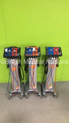 3 x Anetic Aid AT4 Pneumatic Tourniquets with Hoses *S/N 700-4035* - 2