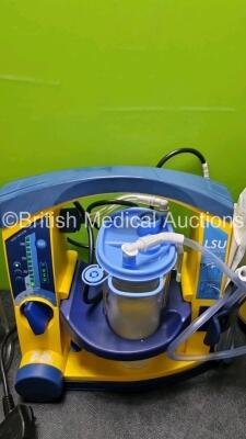 3 x Laerdal LSU Suction Units with 3 x Cups (All Power Up) *SN 78290560736 / 7829050607373 / 7850065176* - 3