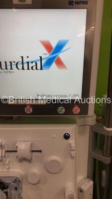 2 x Nipro Corporation Surdial X Dialysis Machines Version 1.506 with Hoses (Both Power Up) *Mfd 2018 / 2019* - 3