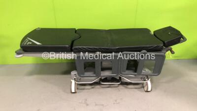 Anetic Aid QA3 Hydraulic Patient Trolley with 3 x Cushion (Hydraulics Tested Working)