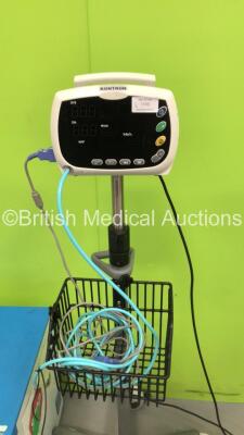 1 x Charter Kontron Patient Monitor on Stand (Draws Power - Blank Screen) and 1 x Lec Medical Fridge (Powers Up) - 2