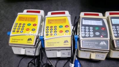 Mixed Lot Including 4 x CME McKinley BodyGuard 545 Epidural Infusion Pumps (All Power Up), 2 x CME McKinley Bodyguard 595 Nerve Block / Wound Infiltration Units (Both Power Up) and 1 x Fisher & Paykel Manual Control Infant Warmer Unit (Powers Up) *SN 541 - 5