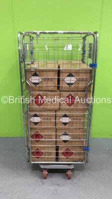 Cage of 20 x Boxes of Instasan 500ml Bottles of Hand Sanitizer (20 Bottles per Box - 400 Bottles Total)