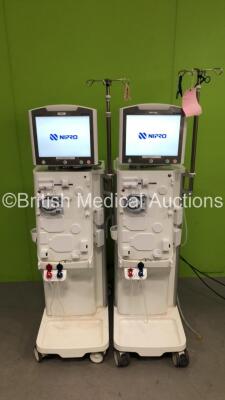 2 x Nipro Corporation Surdial X Dialysis Machines Version 1.506 with Hoses (Both Power Up) *Mfd 2019 / 2019*