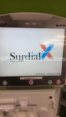 2 x Nipro Corporation Surdial X Dialysis Machines Version 1.506 with Hoses (Both Power Up) *Mfd 2019 / 2019* - 4