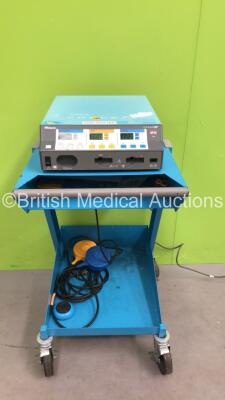 Covidien Force FX Electrosurgical / Diathermy Unit with 1 x Single Footswitch and 1 x Dual Footswitch on Stand (Powers Up)