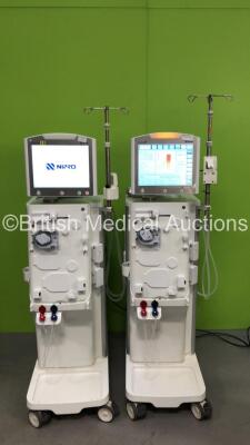 2 x Nipro Corporation Surdial X Dialysis Machines Version 1.506 with Hoses (Both Power Up) *Mfd 2018/ 2018*