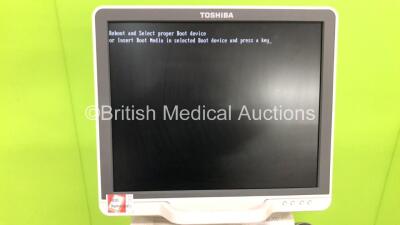 Toshiba Xario 200 TUS-X200 Flat Screen Ultrasound Scanner *S/N 99C1514208* **Mfd 01/2015** with Sony UP-D898MD Digital Graphic Printer (Powers Up - HDD REMOVED) ***IR783*** - 2