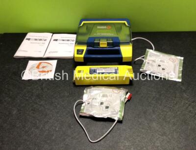 Cardiac Science Powerheart AED G3 PRO Defibrillator Including 1 x Battery, 2 x Electrode Packs *Both Expired* Manuals and Quick Start Disc