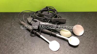 Job Lot Including 1 x M1742A Internal Hard Paddles and 1 x Zoll 8011014104 Internal Hard Paddles