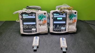 Job Lot Including 1 x Philips Heartstart MRx Defibrillator / Monitor Including Pacer , ECG, and Printer Options, with 1 x M3725A Test Loads, 1 x Paddle Leads, 1 x Philips M3539A Module and 1 x Philips M1674A 3 Lead ECG, 1 x Philips Heartstart MRx Defibril