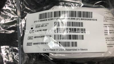 2 x Philips FR3 Heartstart Defibrillators in Carry Cases with 4 x Batteries and 4 x Electrode Packs *All Expire 2023* (Both Power Up and Pass Self Test) *SN C14B-00551 / CL2L-00061* - 3