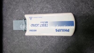 Philips Heartstart XL+ Defibrillator Including PACER, ECG and Printer Options with 1 External x Hard Paddle , 1 x MM3725A Test Load, 1 x Philips M1674A 3 Lead ECG Lead, 1 x Philips Battery Ref 989803167281 and 1 x Paddle Lead (Powers Up) *SN USD1309038* - 2